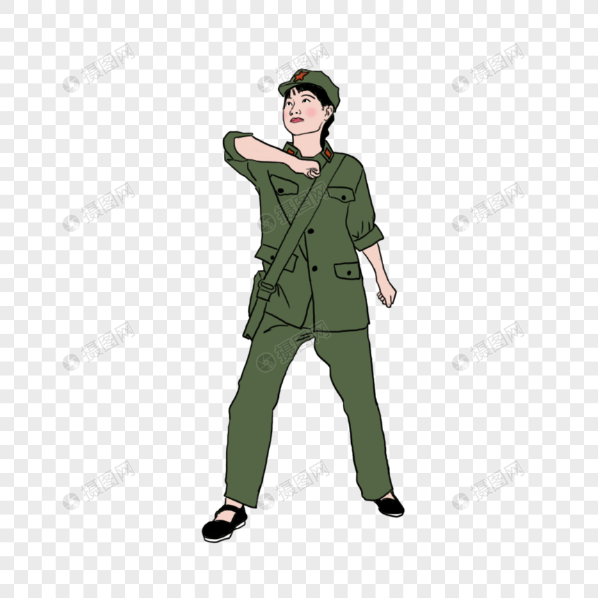 八路军女战士