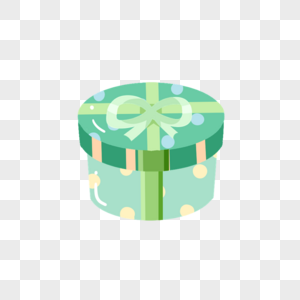 礼物蓝绿色的礼物盒高清图片