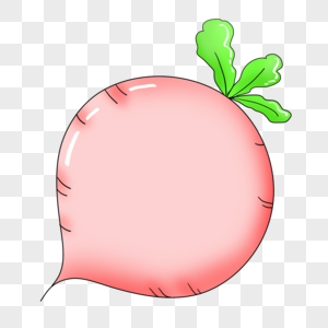 手绘蔬菜萝卜边框对话框png免抠素材图片素材