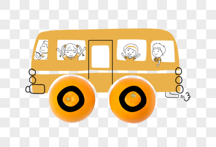 橙子车黄色车子高清图片
