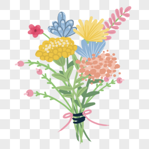 手绘花束花卉植物图片