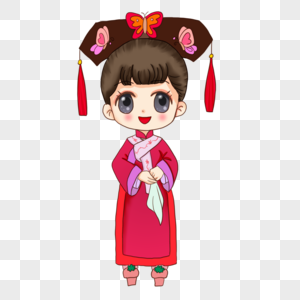 清朝女人头像高清图片免费下载卡通清朝格格高清图片免费下载清朝时期