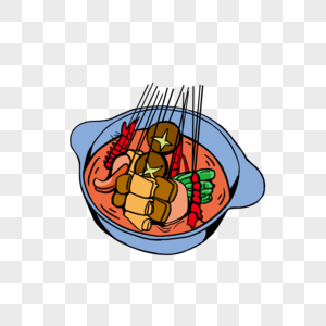 钵钵鸡素材图片