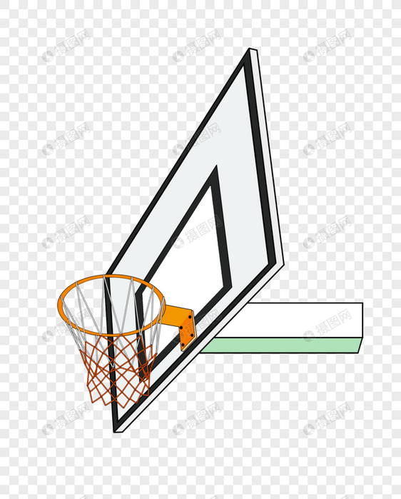 灰色篮球框图片