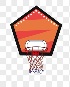 篮球框矢量设计元素插画  |运动会运营插画样机插画  |五四青年节简笔