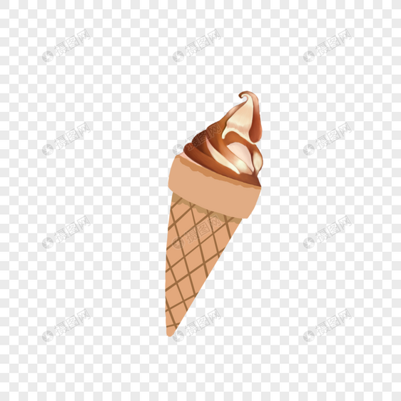 夏至冰淇凌甜筒图片