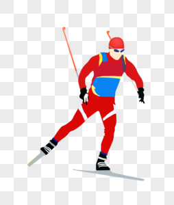 滑雪运动员冬季运动项目高清图片