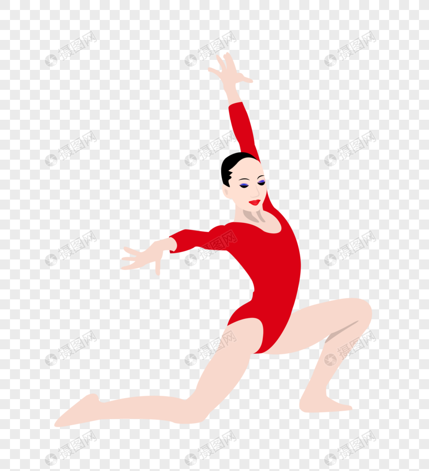 女子体操运动员元素素材下载 正版素材 摄图网
