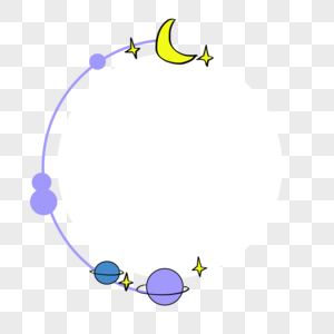 星球边框底纹图片