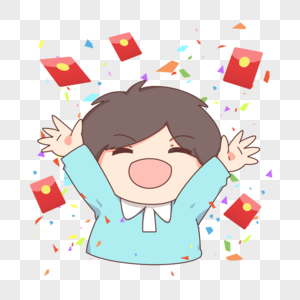五千年历史表情包下红包雨表情包素材