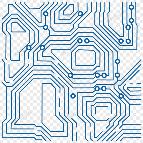 线路板科技线条图片