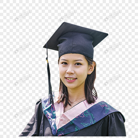 穿学士服的女孩图片