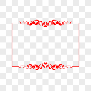 红色古典边框图片