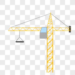 工地塔吊ps工程素材高清图片