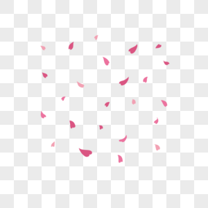 粉色花瓣漂浮装饰素材图片