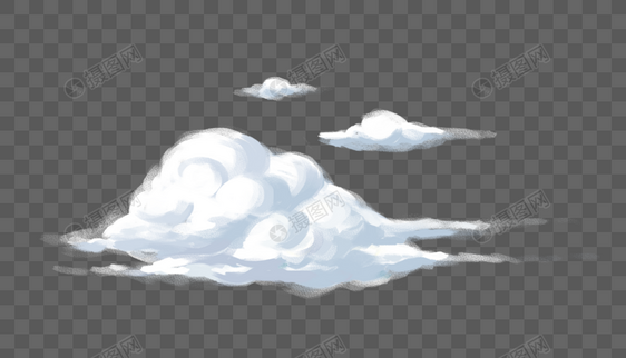 创意手绘白云设计图片