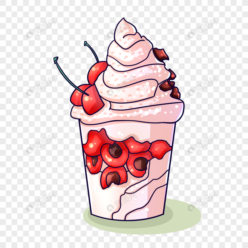 卡通冰淇淋图图片