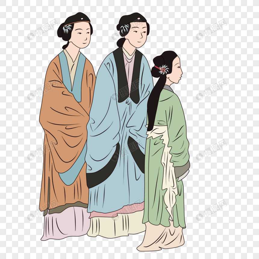 古代人物元素素材下载-正版素材401425601-摄图网