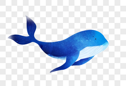 鲸鱼手绘大鲸鱼高清图片