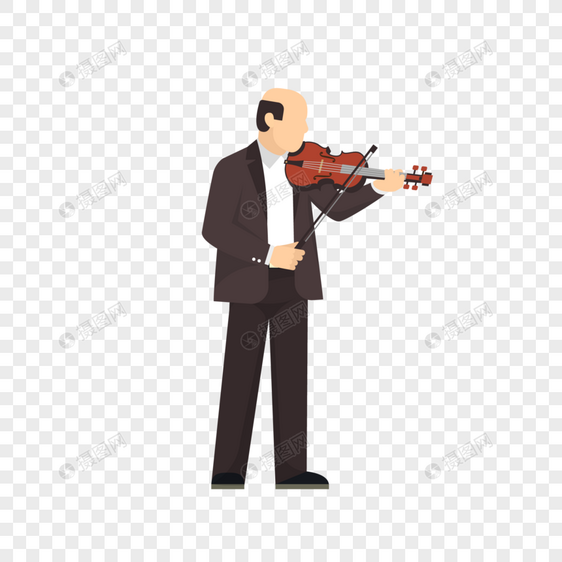 男子小提琴演奏图片