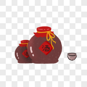 中秋节酒缸酒碗图片