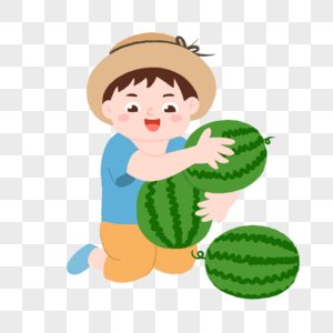 划船小男孩图片