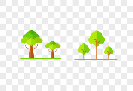 树木插画元素图片