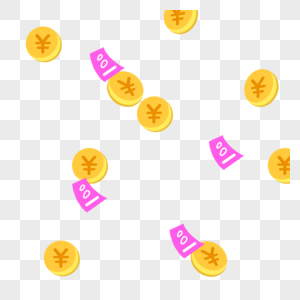 金币购物钱卡通图片素材