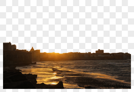 意大利特拉帕尼海边日落图片