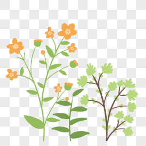 手绘植物植被花卉图片