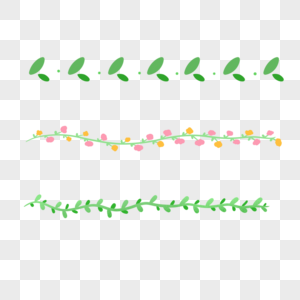 树叶分割线图片