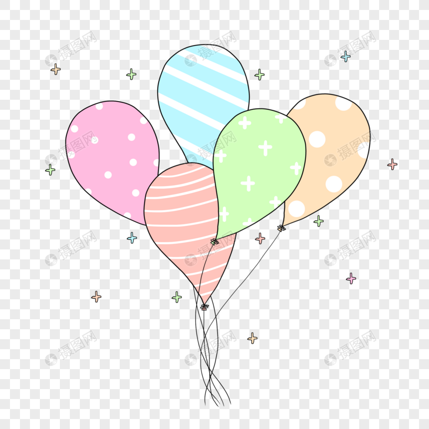 七夕情人节气球图片