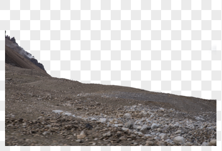 沙地石子破碎石子元素高清图片
