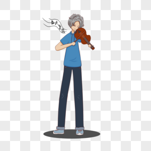 音乐培训班拉小提琴少年图片