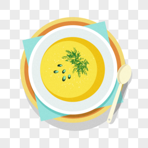 卡通姜撞奶元素素材