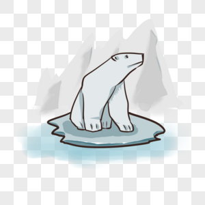 卡通北极熊图片图片