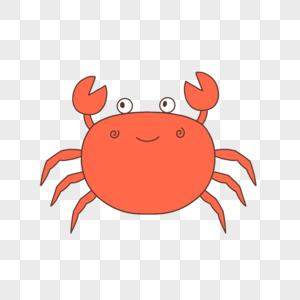 卡通螃蟹食物蟹虾高清图片