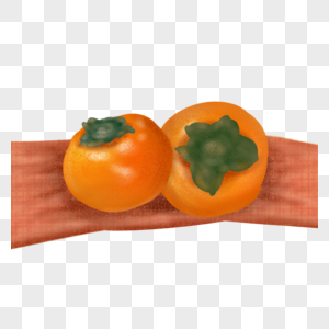 新鲜营养水果秋后柿子图片