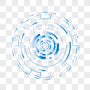 AI矢量图渐变立体蓝色旋涡科技元素科技旋涡图片