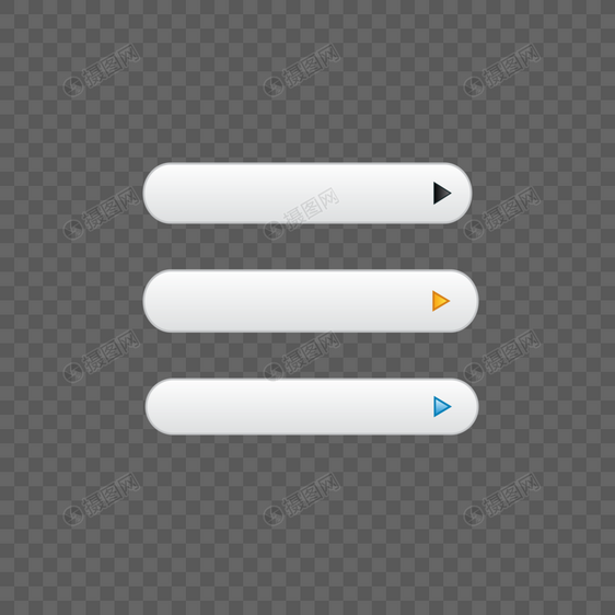 条形播放按钮合集图片