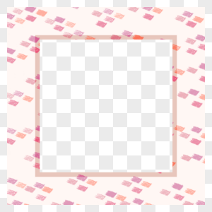 粉色方形花点边框高清图片