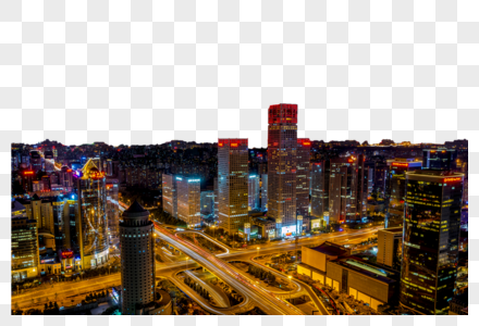 立交桥夜景图片