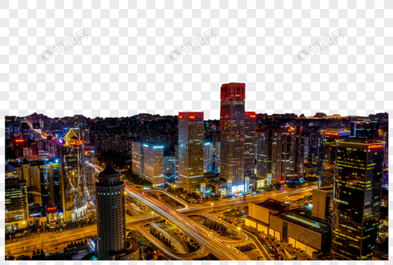 立交桥夜景图片