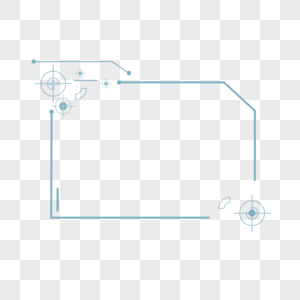 科技感线框线条线框高清图片