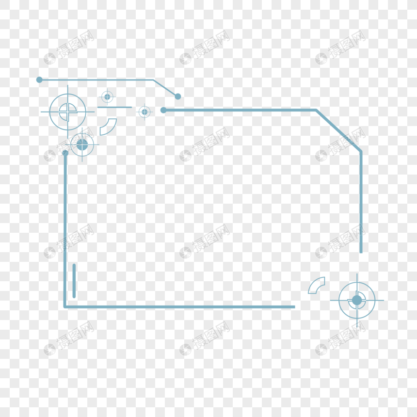科技感线框图片