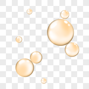 淡黄色油滴水珠图片