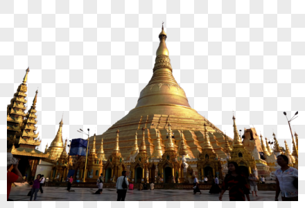 缅甸大金塔缅甸文化高清图片