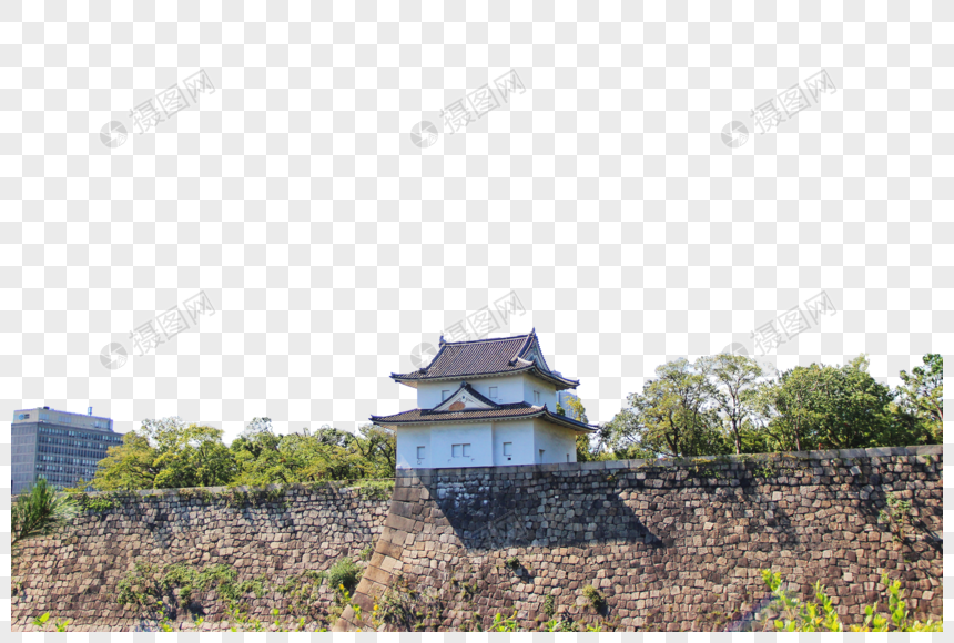 大阪城城楼元素素材下载 正版素材 摄图网