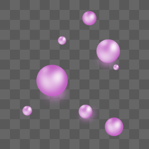 淡紫色几何球体图片
