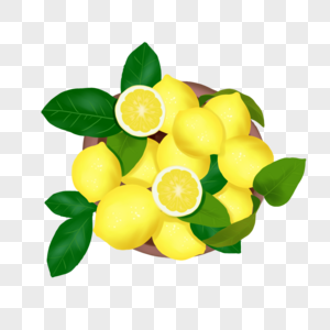 手绘水果柠檬图片